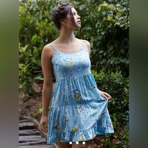 Disney Alice in Wonderland Her Universe Blue Floral Mini Dress